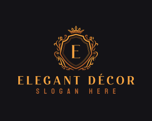 Elegant Ornamental Crest logo design