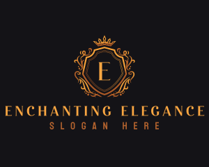 Elegant Ornamental Crest logo design