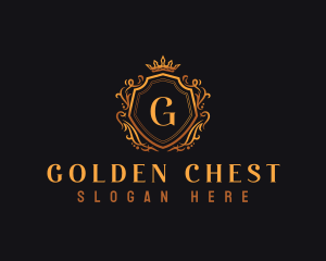 Elegant Ornamental Crest logo design