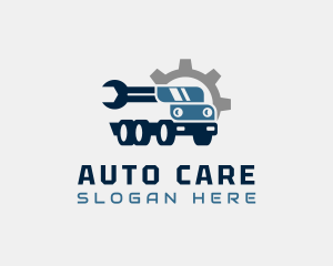 Wrench Mechanic Truck logo design