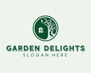 Nature Plant Garden logo design