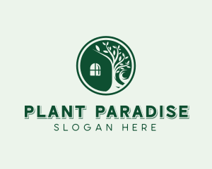 Nature Plant Garden logo design