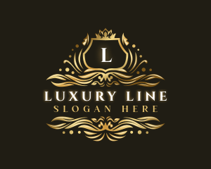 Luxury Ornamental Shield logo design