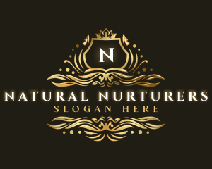 Luxury Ornamental Shield logo design