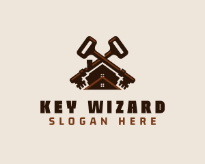 Locksmith Key Residence logo design