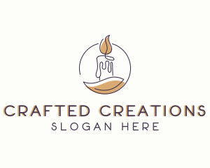 Eco Candle Decoration logo design