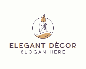 Eco Candle Decoration logo design