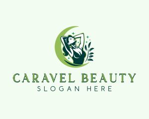 Natural Beauty Woman logo design