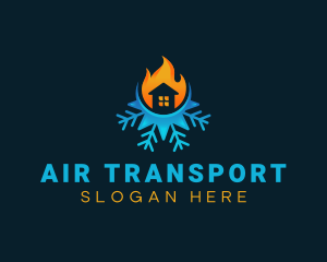 Fire House Air Condition logo design