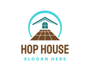 House Wood Floor logo design