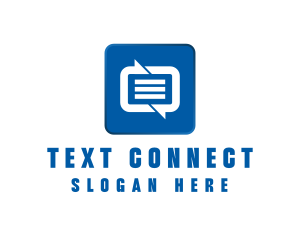 SMS Messaging Communications App logo design