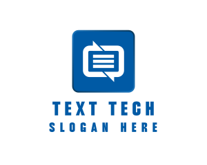 SMS Messaging Communications App logo design