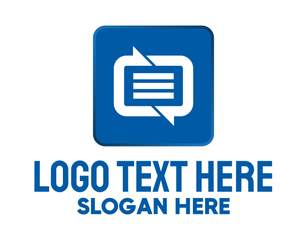 Chatting App logo example 1