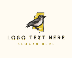 Mississippi Mockingbird Wildlife logo