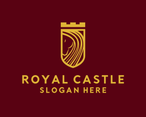 Gold Stallion Castle logo design