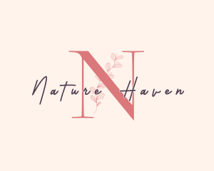 Organic Feminine Nature logo design