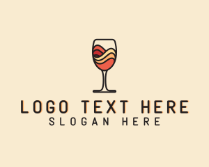 Wine Glass Drink logo