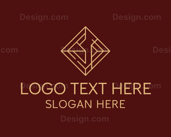 Premium Geometric Diamond Logo