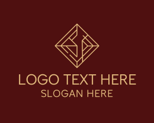 Premium Geometric Diamond logo