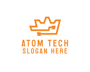 Tech Crown Circuit logo design