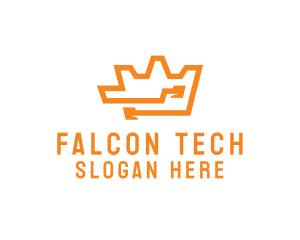 Tech Crown Circuit logo design