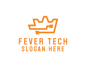 Tech Crown Circuit logo design