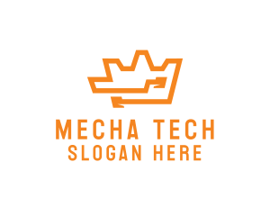 Tech Crown Circuit logo design