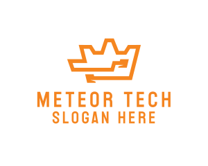 Tech Crown Circuit logo design