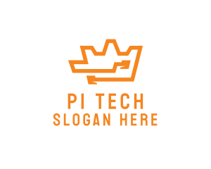 Tech Crown Circuit logo design