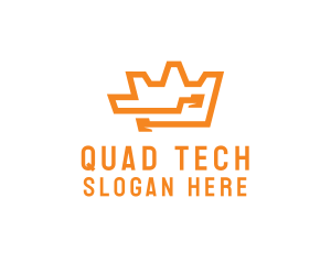 Tech Crown Circuit logo design