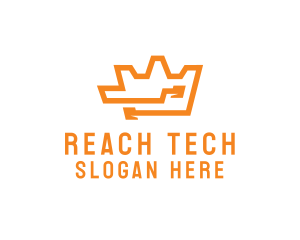 Tech Crown Circuit logo design