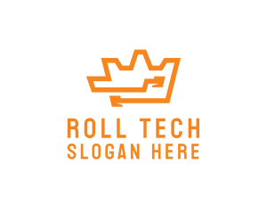 Tech Crown Circuit logo design