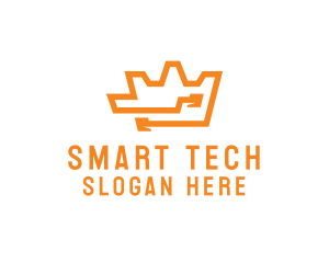 Tech Crown Circuit logo design