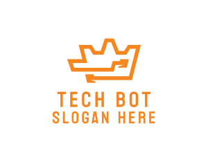 Tech Crown Circuit logo design