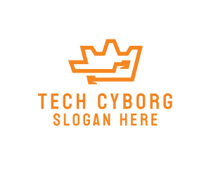 Tech Crown Circuit logo design