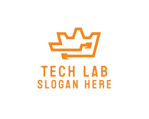 Tech Crown Circuit logo design