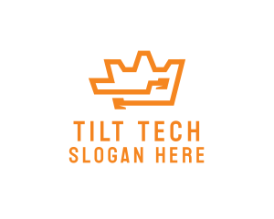 Tech Crown Circuit logo design