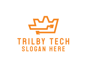 Tech Crown Circuit logo design