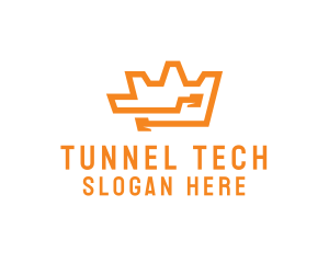 Tech Crown Circuit logo design