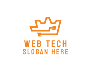 Tech Crown Circuit logo design