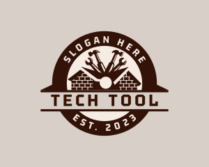 Home Construction Renovation Tools logo design