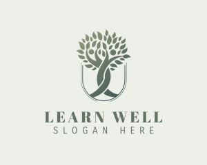 Wellness Human Tree logo design