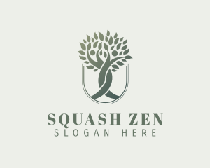 Wellness Human Tree logo design