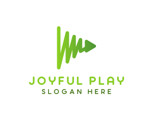 Play Chart Arrow logo design