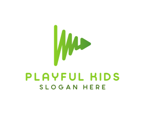 Play Chart Arrow logo design