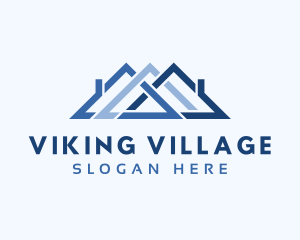 House Village Roofer logo design