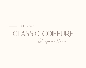 Classic Minimalist Wordmark logo design