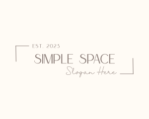 Classic Minimalist Wordmark logo design