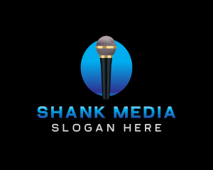 Sing Media Microphone logo design