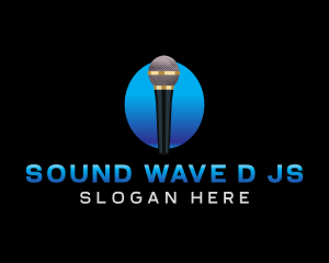 Sing Media Microphone logo design